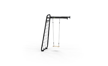 Wall mount sports equipment for small gardens