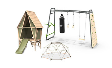 Playhouses and playground equipment