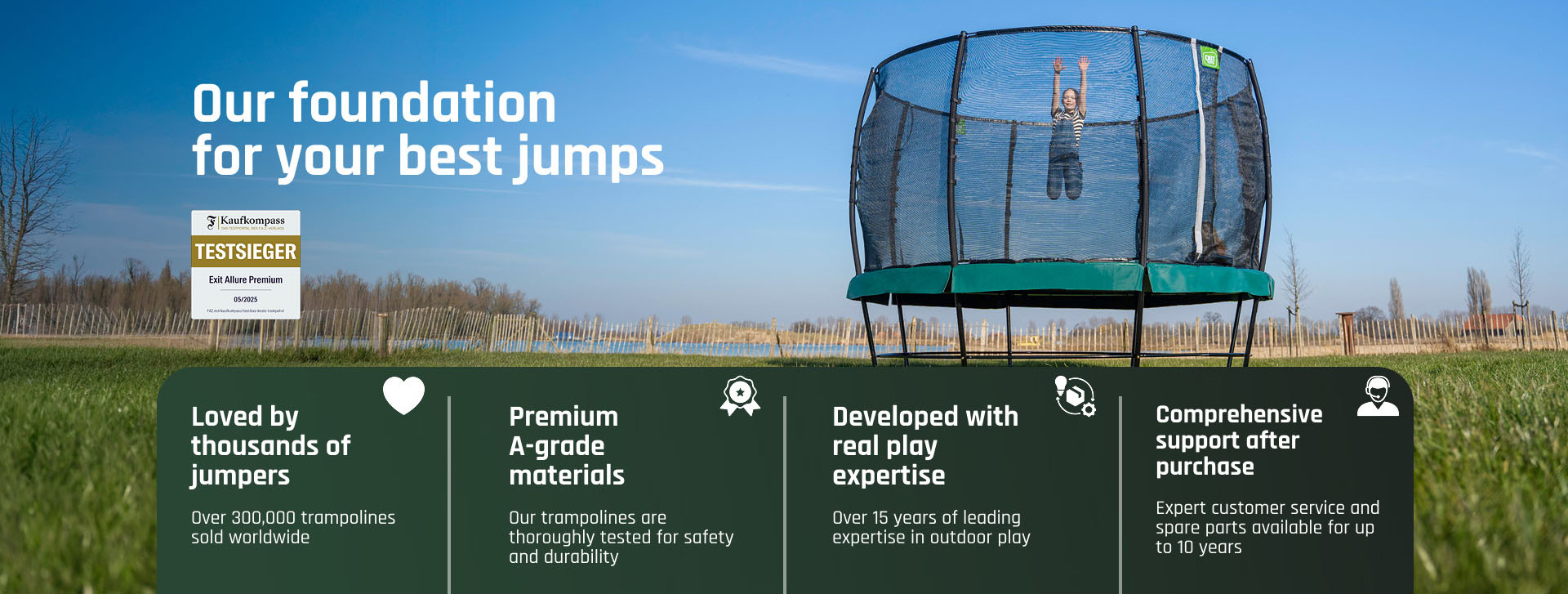 High-Quality Trampolines for All Ages - Shop at EXIT Toys