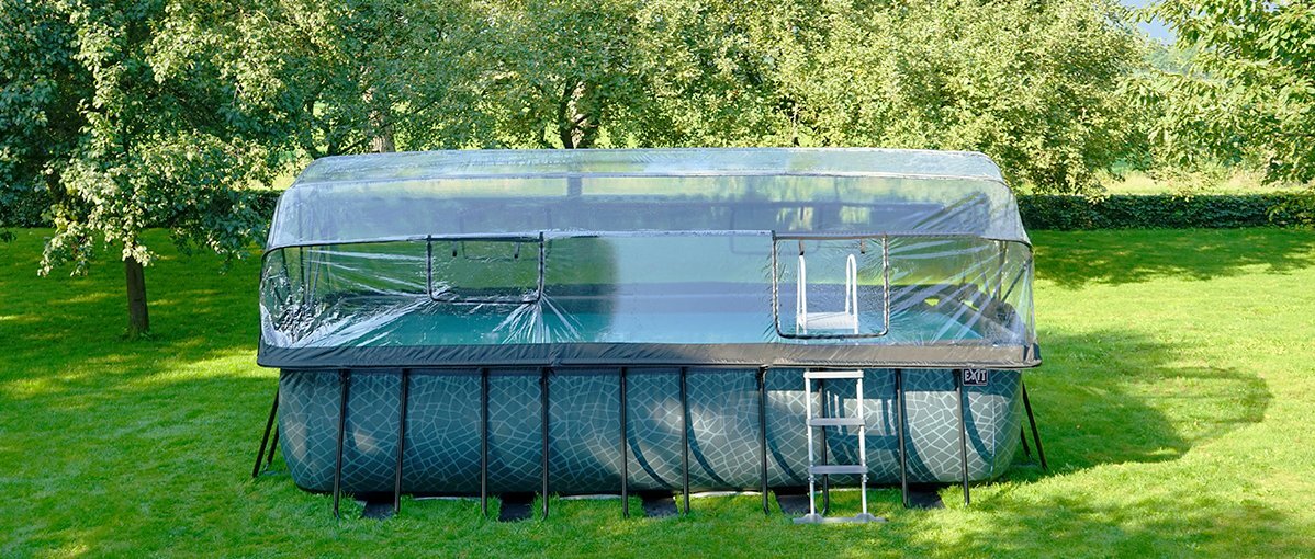 EXIT pool cover tarp stored completely dry and clean to prevent mold.