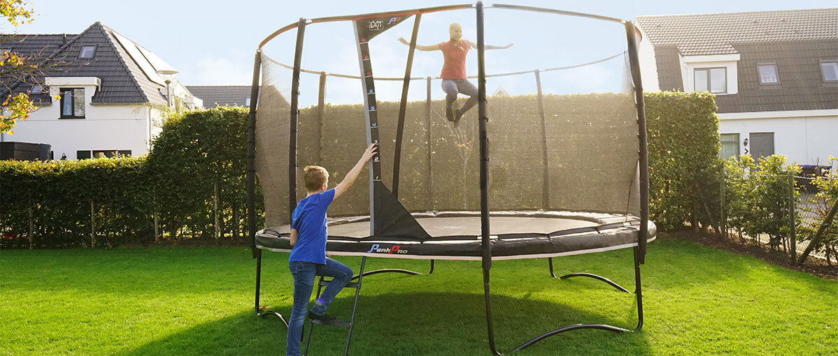 What determines the quality of an EXIT trampoline?