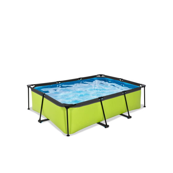 EXIT Lime pool 7ft x 5ft x 25.6in with filter pump - green