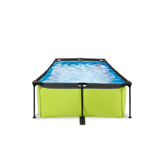 EXIT Lime pool 7ft x 5ft x 25.6in with filter pump - green