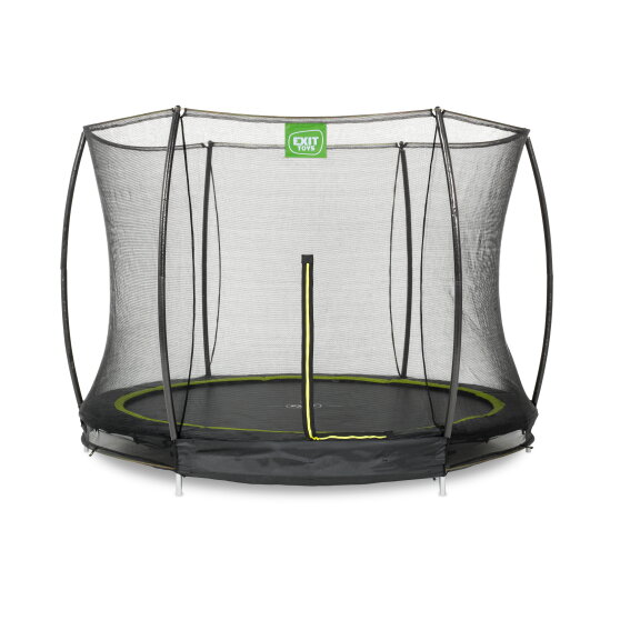 EXIT Silhouette ground trampoline 10ft with safety net - black