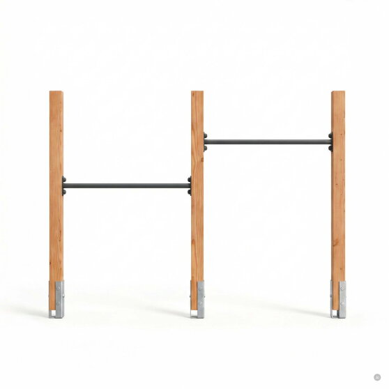 EXIT Linea 85 wooden gym bar double