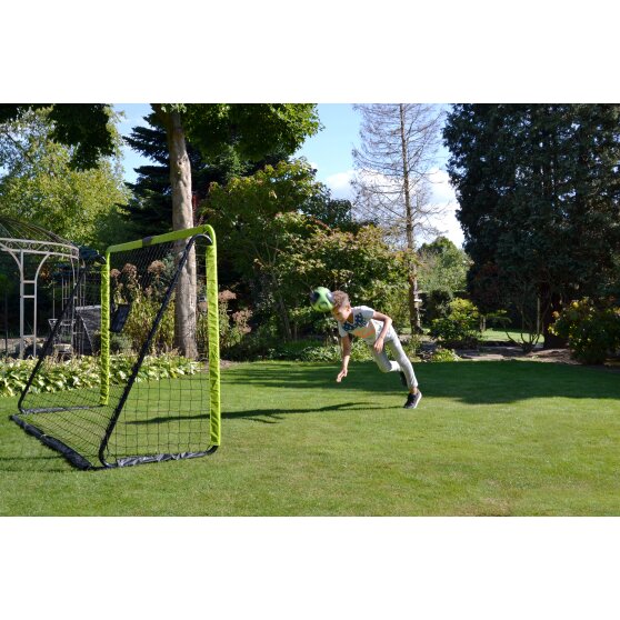 EXIT Tempo steel football goal 300x200cm - green/black