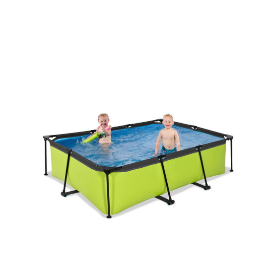 EXIT Lime pool 7ft x 5ft x 25.6in with filter pump - green