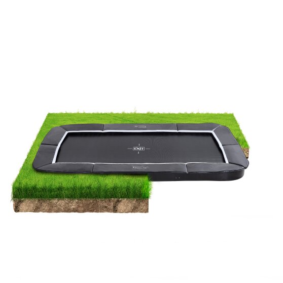 EXIT Supreme ground trampoline ø244x427cm - black