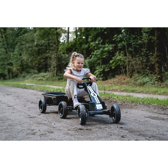 EXIT Foxy go-kart with trailer for kids black | from 2 years