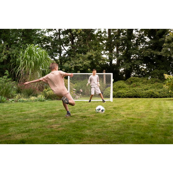 EXIT Scala aluminium football goal 6x4ft - white