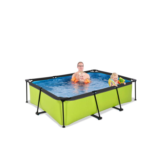 EXIT Lime pool 7ft x 5ft x 25.6in with filter pump - green