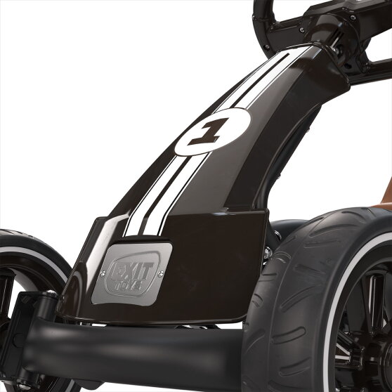 EXIT Foxy go-kart with trailer for kids black | from 2 years