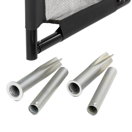 EXIT Maestro steel football goal 6x4ft - black