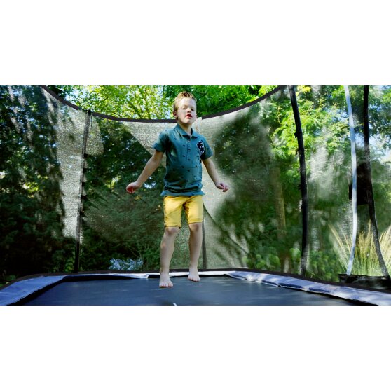 EXIT Elegant Premium trampoline 214x366cm with Deluxe safetynet - black