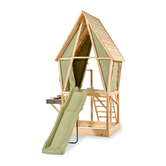 EXIT Yuki 550 playhouse with slide, mud kitchen and sandpit