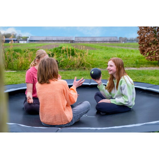 EXIT InTerra ground-level sports trampoline 10ft - black