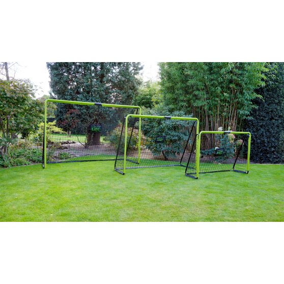 EXIT Tempo steel football goal 300x200cm - green/black