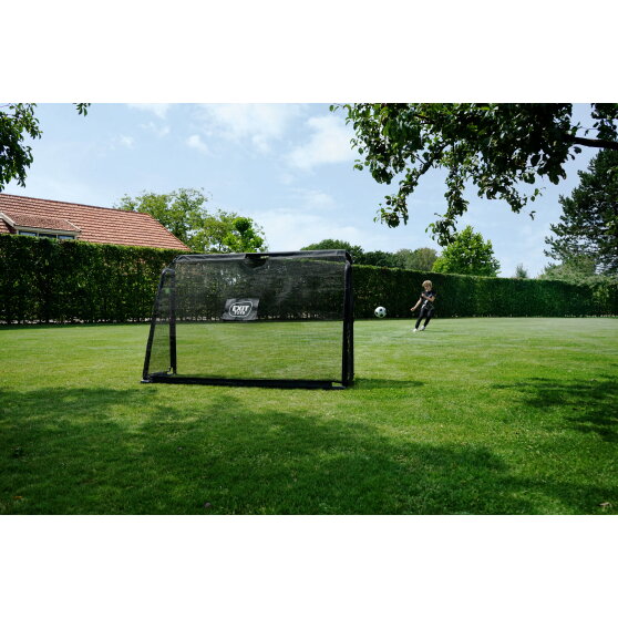 EXIT Maestro steel football goal 6x4ft - black