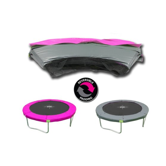 EXIT padding Twist trampoline 8ft pink grey model .02