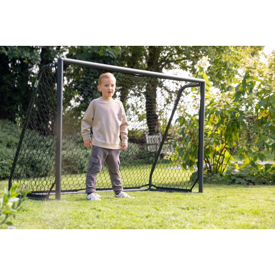 EXIT Scala aluminium football goal 6x4ft - black
