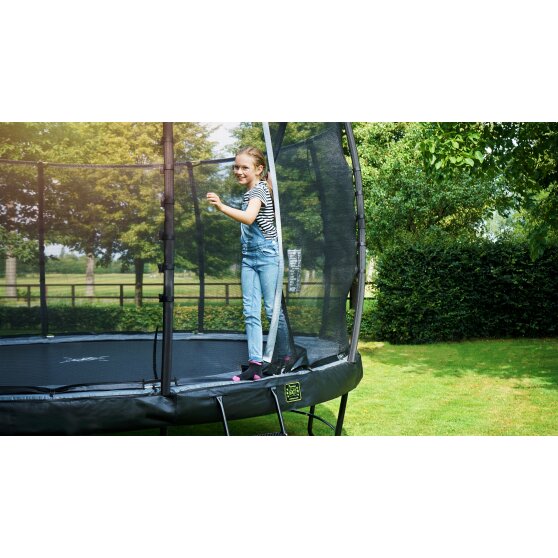 EXIT Elegant trampoline ø427cm with Economy safetynet - black