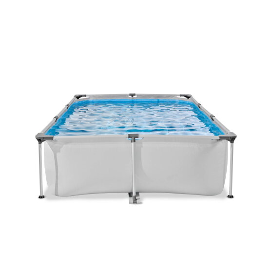 EXIT Soft Grey Pool 10x6.5ft with Filter Pump - Grey
