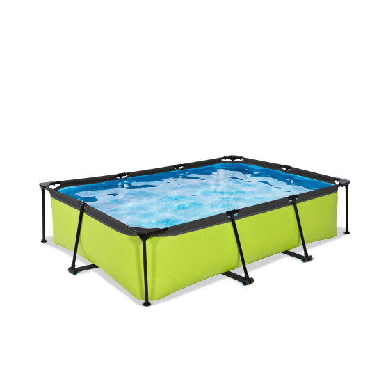EXIT Lime pool 10ft x 6.6ft x 25.6in with filter pump - green