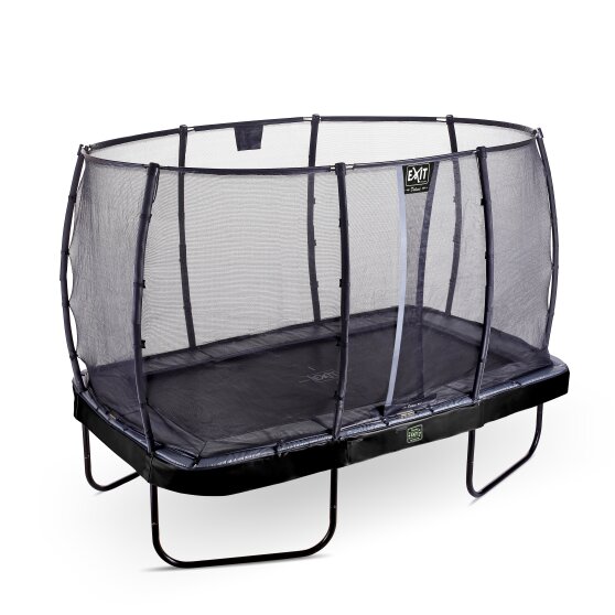 EXIT Elegant Premium trampoline 214x366cm with Deluxe safetynet - black