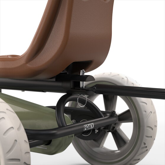 EXIT Foxy pedal go-kart with trailer for kids green | from 2 years