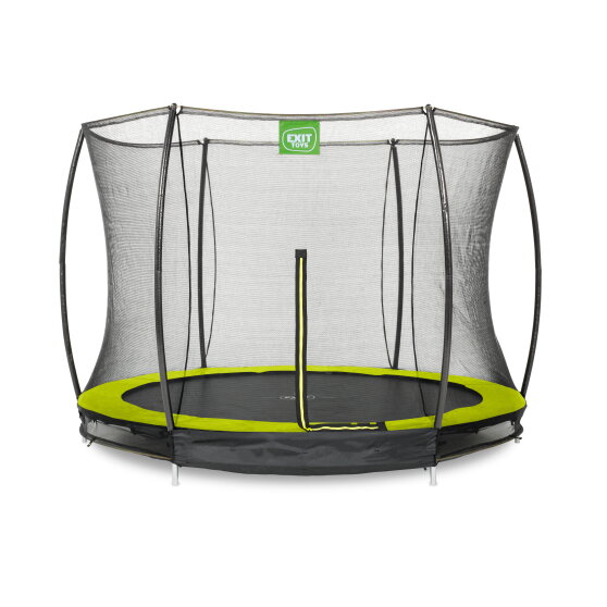 EXIT Silhouette ground trampoline 10ft with safety net - green