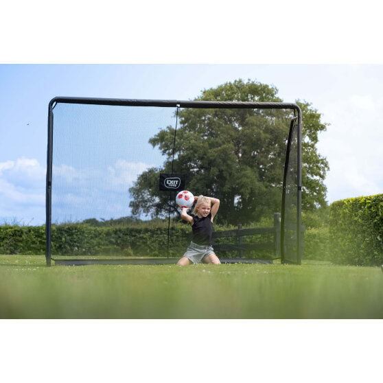 EXIT Finta steel football goal 10x6.6ft - black