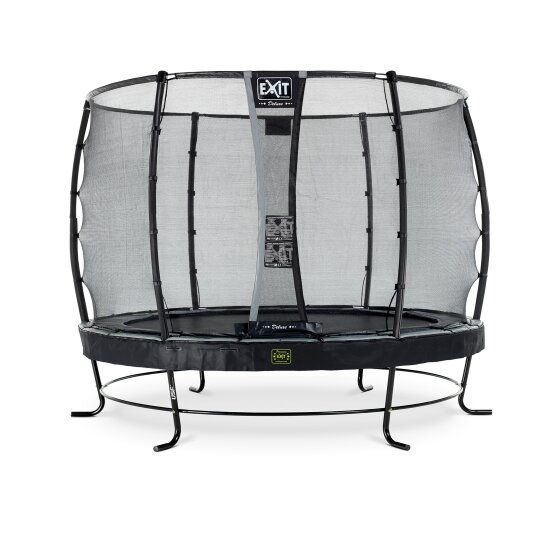 EXIT Elegant Premium trampoline ø305cm with Deluxe safetynet - black