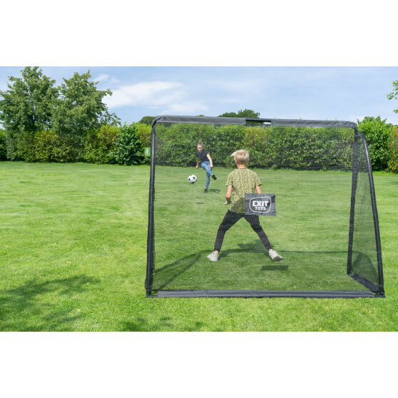 EXIT Coppa steel football goal 7x5.6ft - black