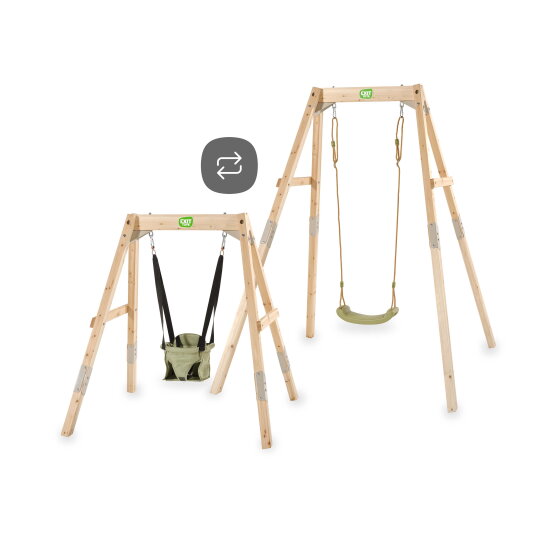 EXIT Silvi wooden swing that grows with you