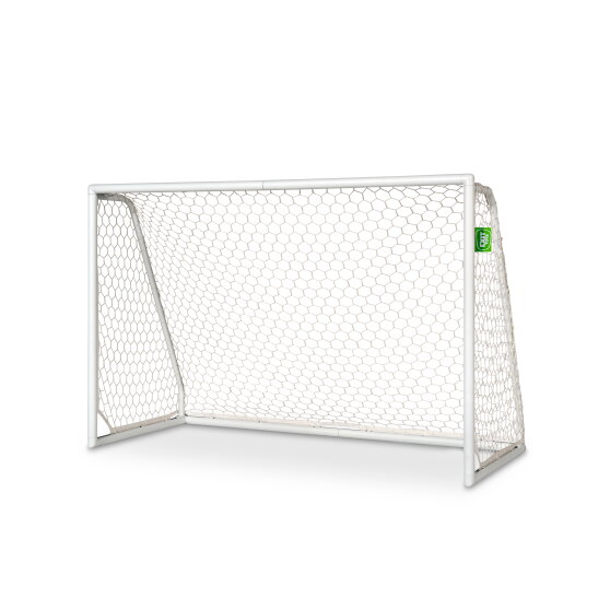 EXIT Scala aluminium football goal 6x4ft - white