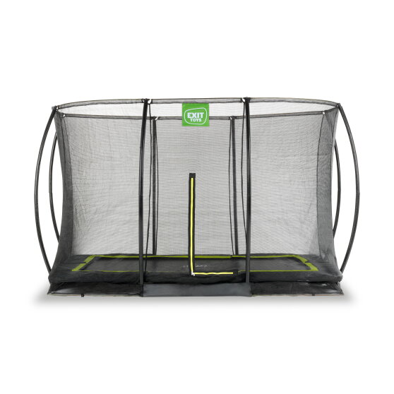 EXIT Silhouette Ground Trampoline 7x10 ft with Safety Net