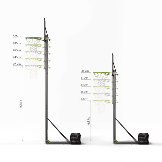 EXIT NovaStar height-adjustable basketball backboard that grows with you