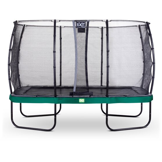 EXIT Elegant trampoline 244x427cm with Economy safetynet - green