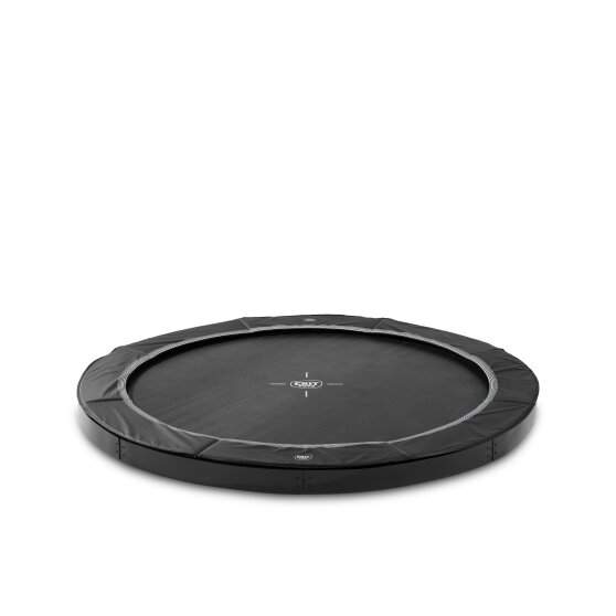 EXIT InTerra ground-level sports trampoline 10ft - black
