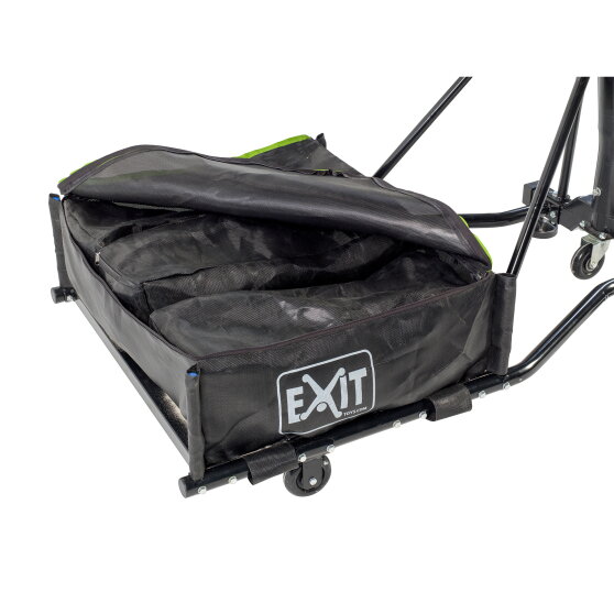 EXIT Galaxy portable basketball backboard on wheels - green/black