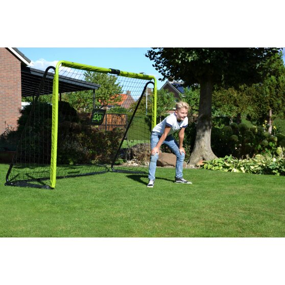 EXIT Tempo steel football goal 300x200cm - green/black