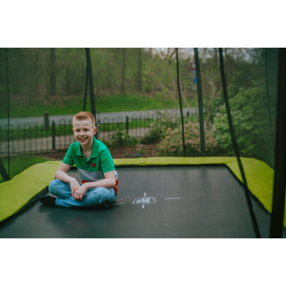 EXIT Silhouette trampoline 7x10ft - green
