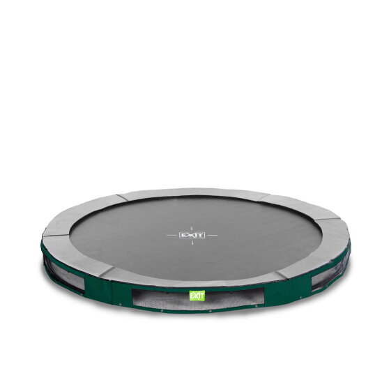 EXIT Elegant Premium ground sports trampoline 10ft - green