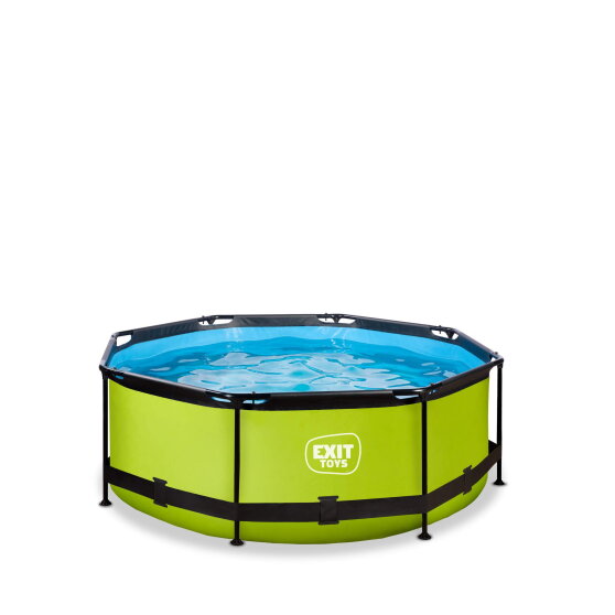 EXIT Lime pool 8ft x 30in with filter pump - green