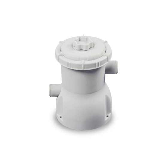 EXIT Stone pool 10ft x 6.6ft x 25.6in with filter pump and dome - grey