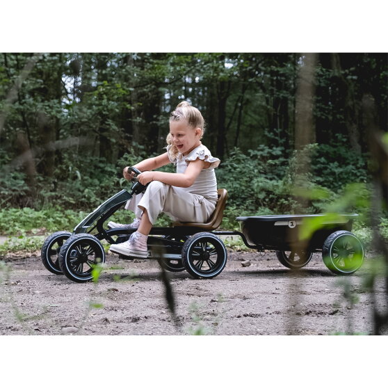 EXIT Foxy go-kart with trailer for kids black | from 2 years