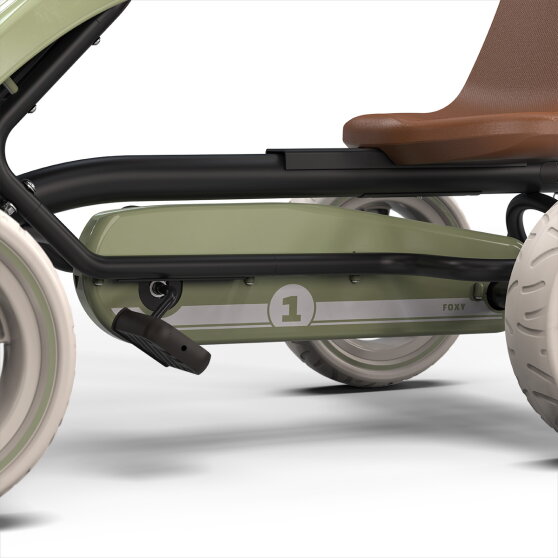 EXIT Foxy pedal go-kart with trailer for kids green | from 2 years