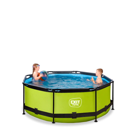 EXIT Lime pool 8ft x 30in with filter pump - green
