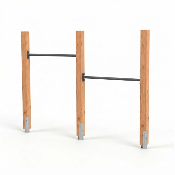 EXIT Linea 85 wooden tumble bar double