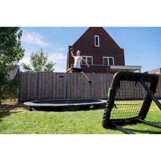 EXIT Elegant Ground Trampoline 14ft - Black | EXIT Toys